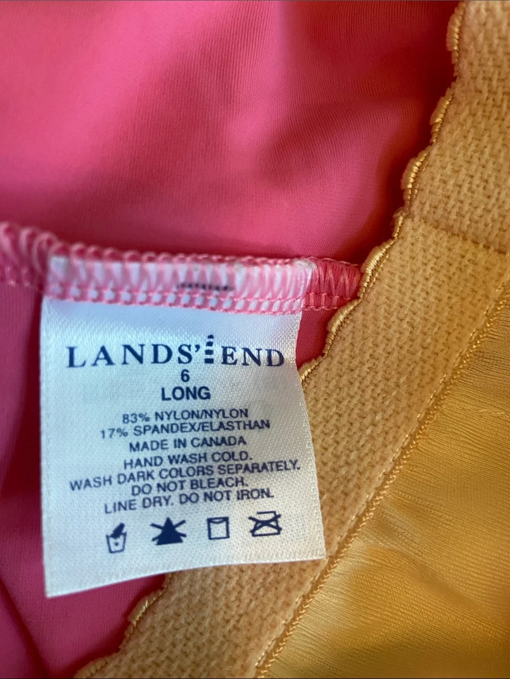 Pink Two-Piece Tank Bikini Set. Very Comfortable. Size 6 Long.